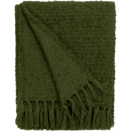 Yard Candar Khaki Textured Boucle Throw 170 x 130cm - thumbnail 1