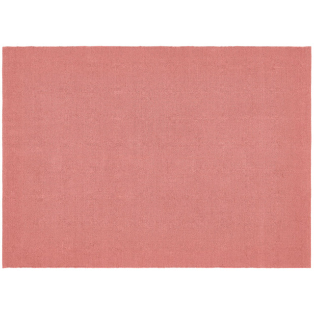 Hug Rug Coral Pink Plain Woven Rug 120 x 170cm - image 1
