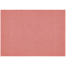 Hug Rug Coral Pink Plain Woven Rug 120 x 170cm - thumbnail 1