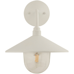 Lighting Collection IP44 Rivermark White Outdoor Wall Light