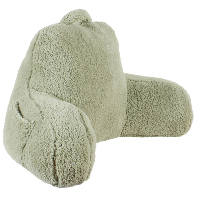 Soft Teddy Fleece Cuddle Cushion - Sage - image 1