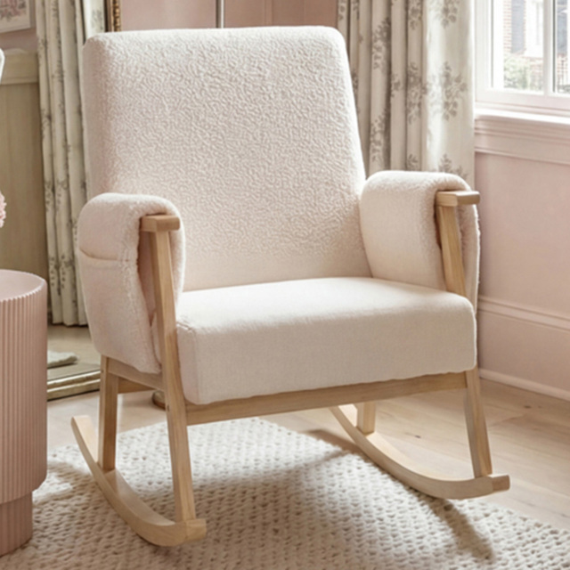 Bebe & Beyond Storyteller Off White Teddy Nursing Chair - image 1
