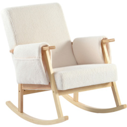 Bebe & Beyond Storyteller Off White Teddy Nursing Chair - thumbnail 2