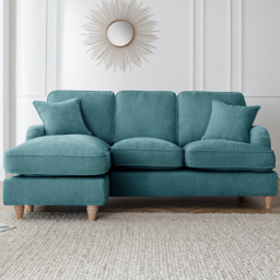 The Vienna 3 Seater Emerald Left Hand Chaise Sofa - thumbnail 1