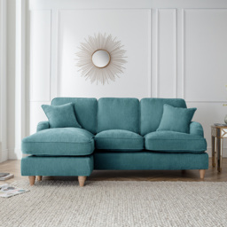 The Vienna 3 Seater Emerald Left Hand Chaise Sofa - thumbnail 4
