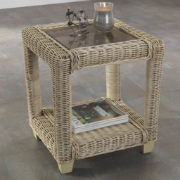 Desser Burford Natural Rattan Lamp Table