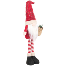 Sleigh Bells Ring Red Standing Christmas Gonk 43cm - thumbnail 2