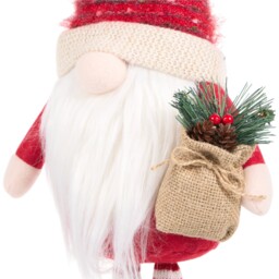 Sleigh Bells Ring Red Standing Christmas Gonk 43cm - thumbnail 4