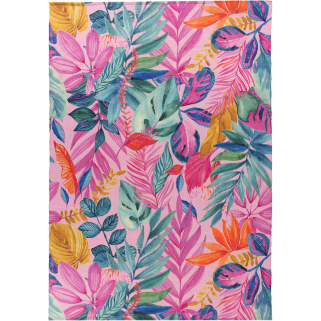 furn. Psychedelic Jungle Washable Pink Outdoor Rug 120 x 170cm - image 1