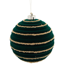 Sleigh Bells Ring Green Bauble 3 Pack - thumbnail 2