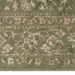 Kukoon Oscar Linden Flat Vintage Green Medallion Rug 280 x 380cm - thumbnail 4