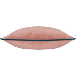 Furn Meridian Velvet Blush and Teal Cushion 45 x 45cm - thumbnail 3