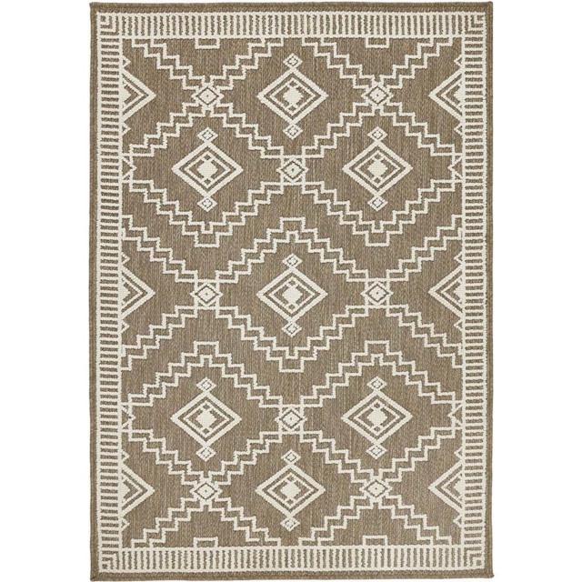 Origins Atlas Diamond Coffee Rug 120 x 170cm - image 1