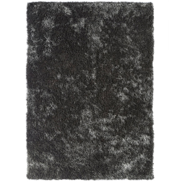 Origins Charcoal and Black Glamour and Shimmer Rug 160 x 230cm - image 1