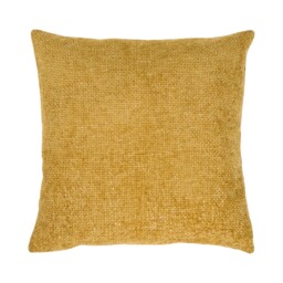 Ochre Soft Chenille Boucle Cushion 45 x 45cm - thumbnail 1