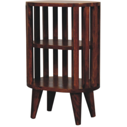 Artisan Furniture Ariella Chestnut 2 Shelf Mango Wood Bedside Table - thumbnail 3