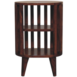 Artisan Furniture Ariella Chestnut 2 Shelf Mango Wood Bedside Table - thumbnail 2