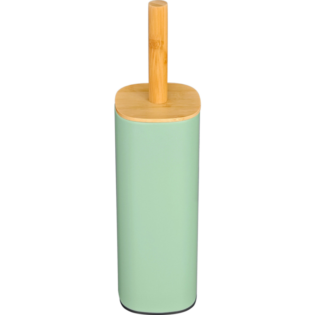 Sleek Bamboo Toilet Brush Holder Sage Green - image 1