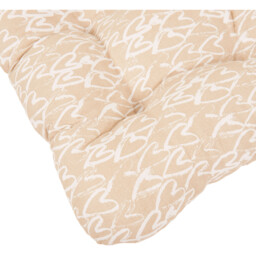 Gold Hearts Seat Pad 40 x 40cm - thumbnail 4