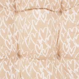 Gold Hearts Seat Pad 40 x 40cm - thumbnail 3