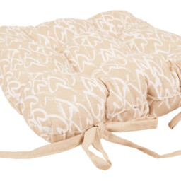 Gold Hearts Seat Pad 40 x 40cm - thumbnail 2