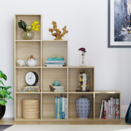Vida Designs Durham 10 Oak Cube Staircase Storage Unit - thumbnail 3