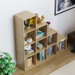 Vida Designs Durham 10 Oak Cube Staircase Storage Unit - thumbnail 4