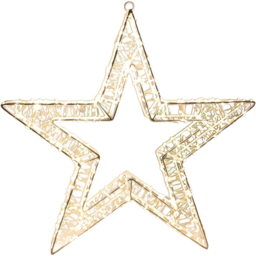 Xmas Haus LED Warm White Star Wreath 50cm