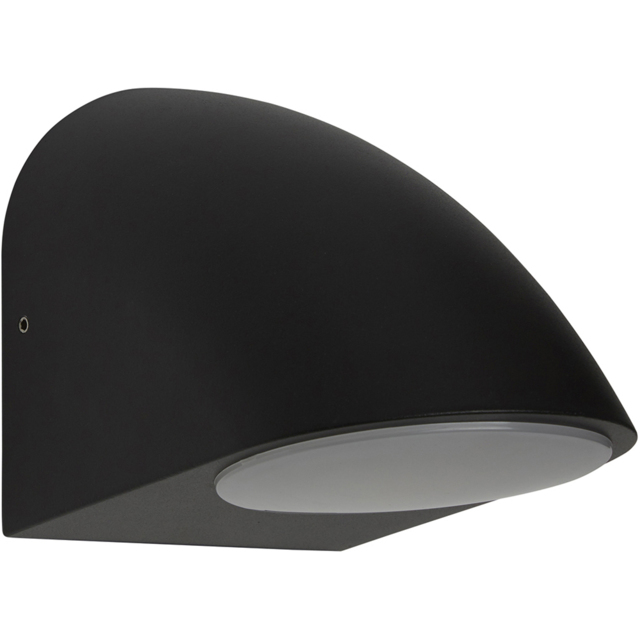 Lighting Collection IP54 Eclipse Curve LED Outdoor Wall Light - image 1