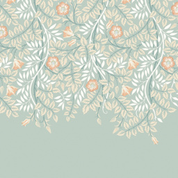 Origin Murals Cascading Rosehip Seafoam Wall Mural - thumbnail 2