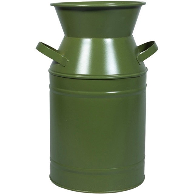 St Helens Green Vintage Metal Milk Churn Planter 14cm - image 1