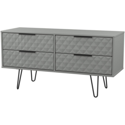 Crowndale Harlequin 4 Drawer Dusk Grey Bed Box Ready Assembled - thumbnail 2