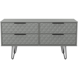 Crowndale Harlequin 4 Drawer Dusk Grey Bed Box Ready Assembled - thumbnail 3