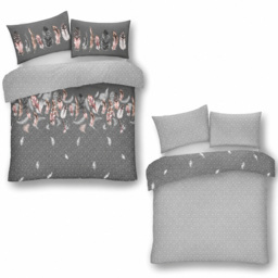 Smart Living Grey Single Feathers Duvet Set - thumbnail 3