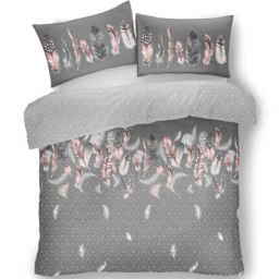 Smart Living Grey Single Feathers Duvet Set - thumbnail 2