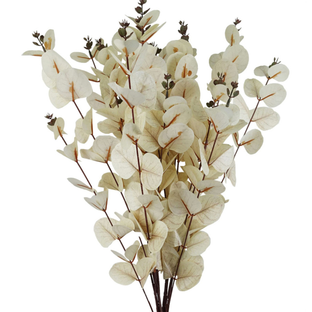 Leaf Single Stem White Eucalyptus Foliage Artificial Flower 80cm 6 Pack - image 1