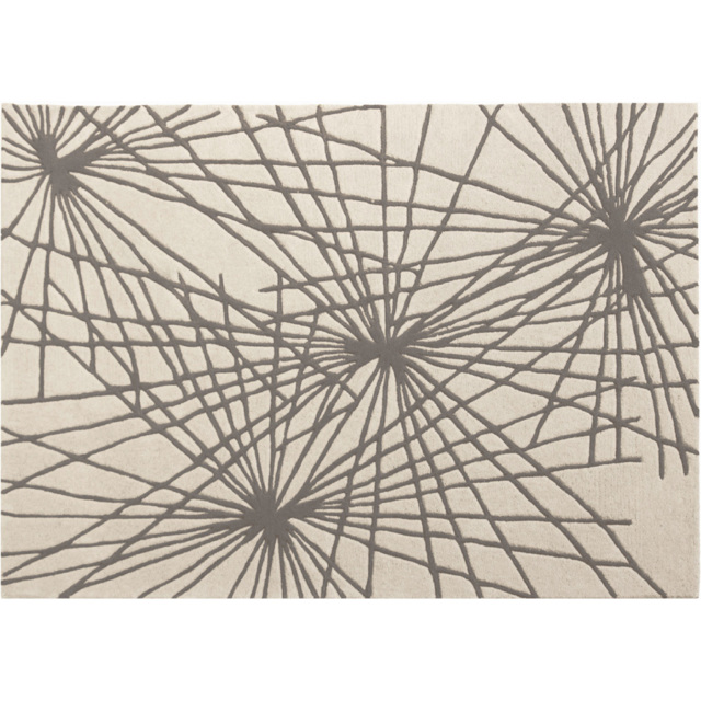 Esselle Home Aura Starburst Natural and Charcoal Rug 200 x 290cm - image 1