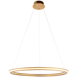 Merano Syracuse Satin Gold White Pendant Ceiling Lamp