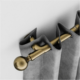 New Edge Blinds Antique Brass Room Darkening Curtain Pole Corner Bracket 28mm - thumbnail 2