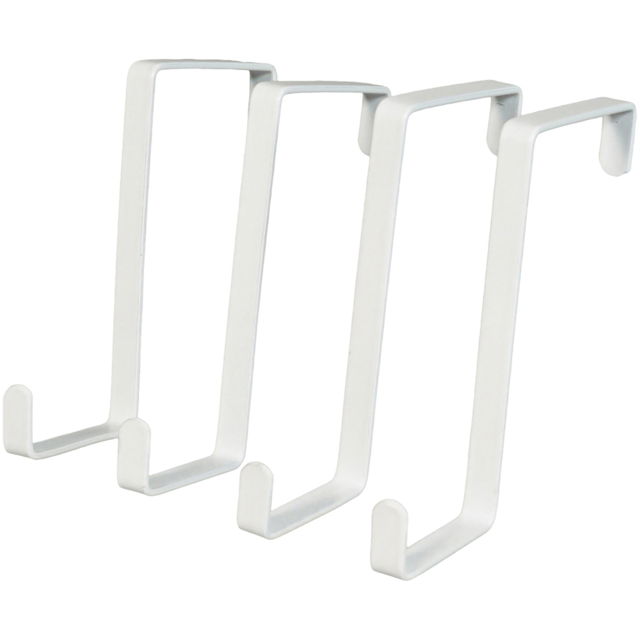 Xmas Haus Z Shaped White Door Hook 4 Pack - image 1