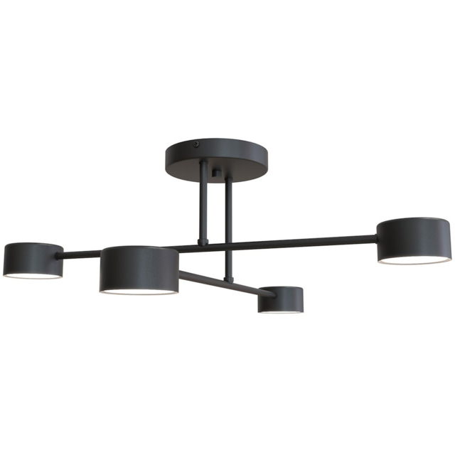 Emibig Halo Black 4 Light GX53 LED Ceiling Lamp - image 1