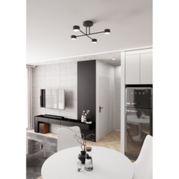 Emibig Halo Black 4 Light GX53 LED Ceiling Lamp - thumbnail 4
