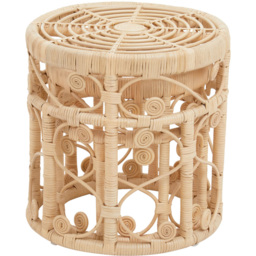 Premier Housewares Mataram Natural Rattan Side Table Set of 2 - thumbnail 2