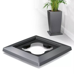 Lechuza Coaster for Cubico 30 Charcoal 2 Pack - thumbnail 4