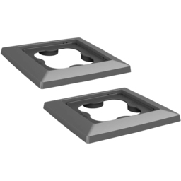 Lechuza Coaster for Cubico 30 Charcoal 2 Pack - thumbnail 1