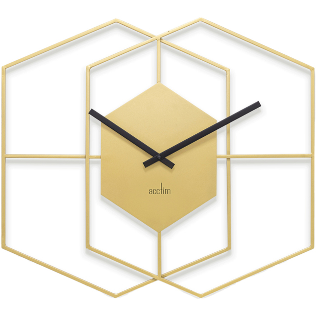 Acctim Addison Brass Wire Wall Clock - image 1