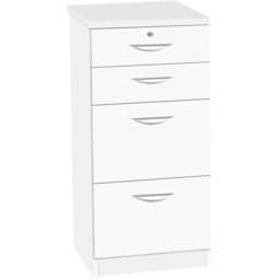 R White Cabinets White 4 Drawer Filing Cabinet - thumbnail 2