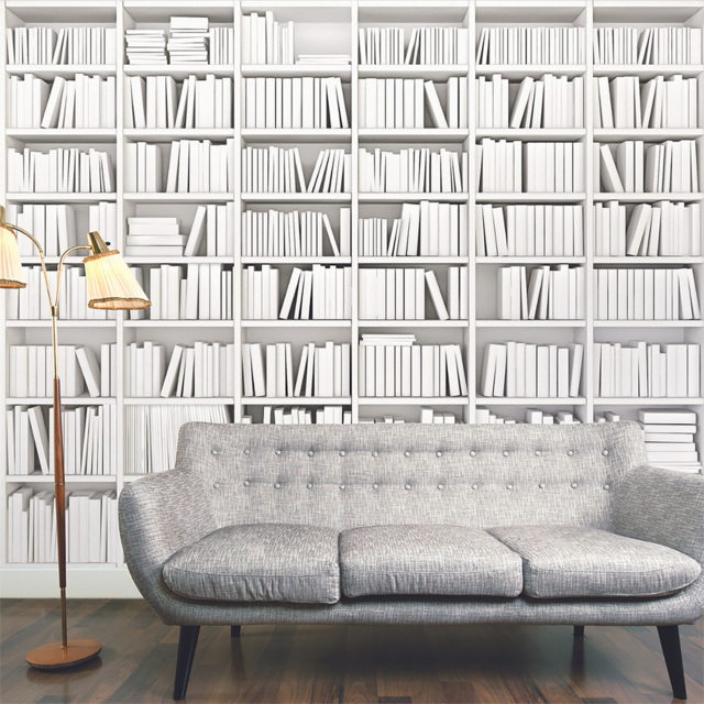Origin Murals Library White Wall Mural - image 1