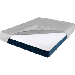 Costway Grey Queen Size Luxury Super Soft Velvet Mattress Protector