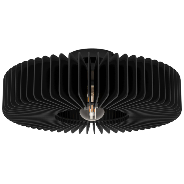 EGLO Palombaia Black Wooden Ceiling Light - image 1